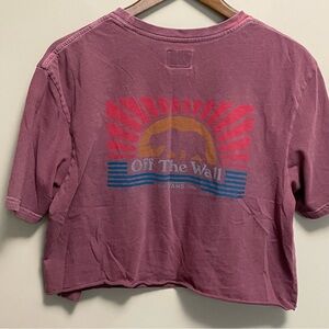Vans Faded & Distressed Crop Shirt Women’s Size XL